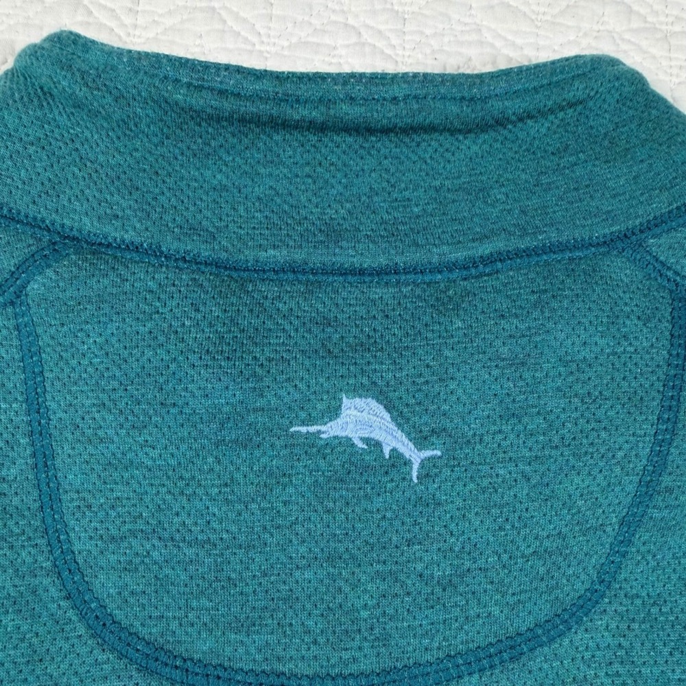 Tommy Bahama Reversible Mens XXL Pullover Sweatshirt Teal Blue Cotton Tencel - Picture 9 of 12